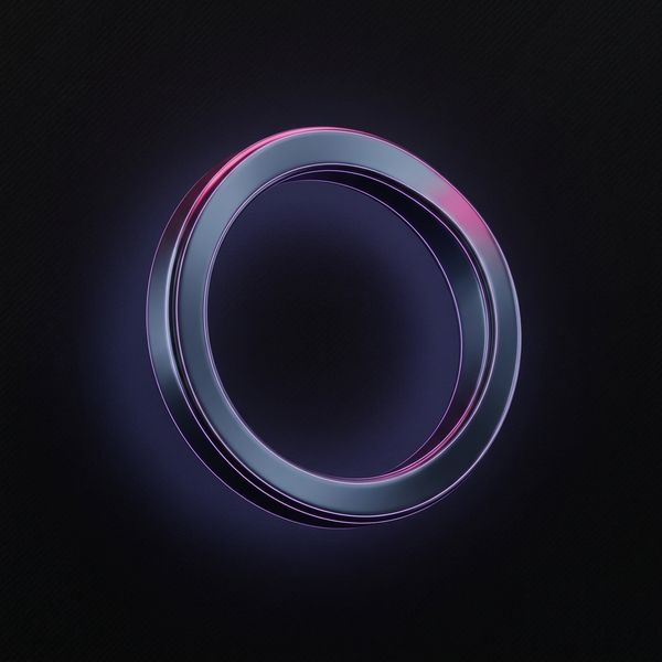 Glowing bonus ring floating in darkness